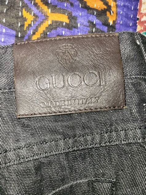 gucci black denim